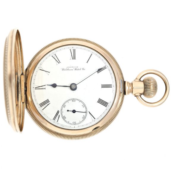 American gold Art Nouveau hunting cased lever watch Circa 1900 American gold Art Nouveau hunting cased lever watch Circa 1900v