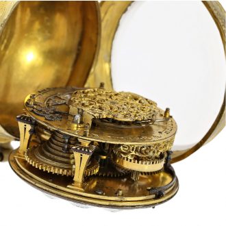 French Oignon watch with rare factory decoration Circa 1710