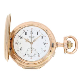 Heavy German gold watch with jumping seconds Circa 1890