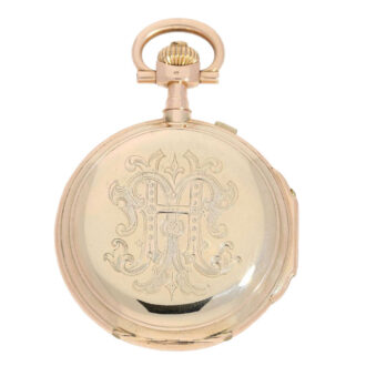 Heavy German gold watch with jumping seconds Circa 1890