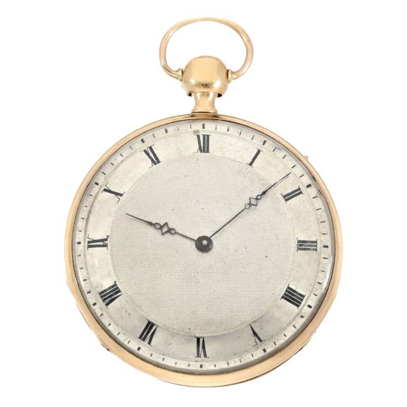 French rose gold quarter repeating cylinder watch Circa 1820