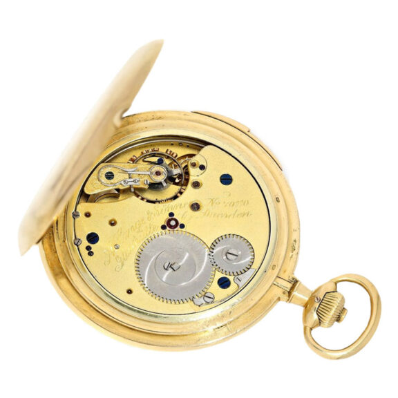 German gold quater repeating lever pocket watch Circa 1918 German gold quater repeating lever pocket watch Circa 1918