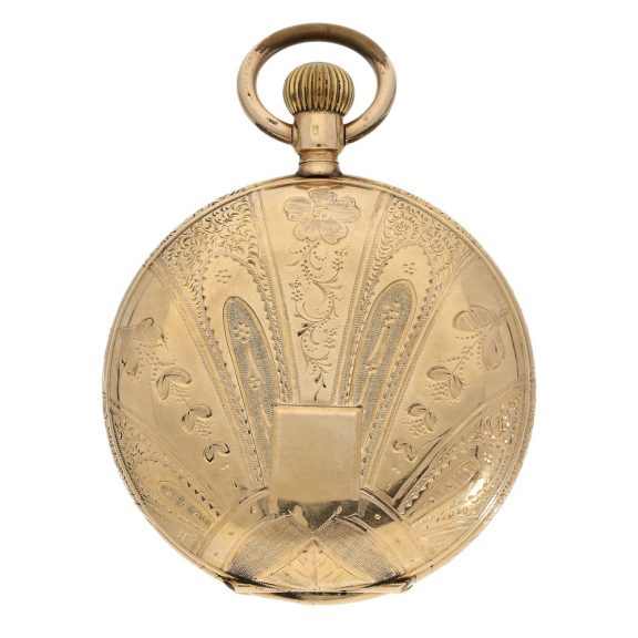 Swiss gold masterpiece hunting cased pocket watch Circa 1910 Swiss gold masterpiece hunting cased pocket watch Circa 1910