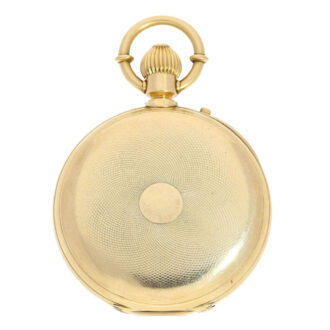 Swiss gold open faced chronograph pocket watch Circa 1880 Swiss gold open faced chronograph pocket watch Circa 1880