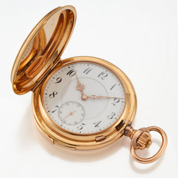 A Swiss14k solid gold pocket watch repeater Circa 1910 A Swiss14k solid gold pocket watch repeater Circa 1910