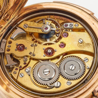 A Swiss14k solid gold pocket watch repeater Circa 1910