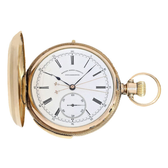 Swiss gold chronograph minute repeating watch Circa 1884