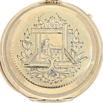 Swiss gold chronograph minute repeating watch Circa 1884