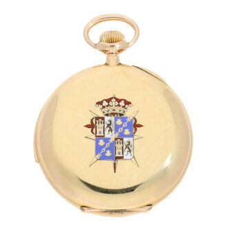 Swiss gold minute repeating lever pocket watch Circa 1901