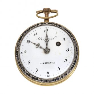 Swiss pocket watch with concealed erotic painting Circa 1800