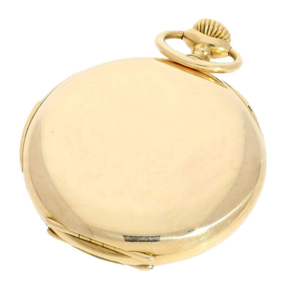 Swiss gold five minute repeating pocket watch Circa 1900 Swiss gold five minute repeating pocket watch Circa 1900