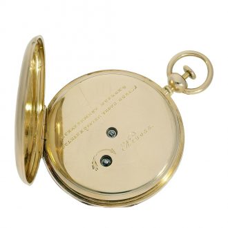 Rare Swiss gold quarter repeating pocket watch Circa 1830