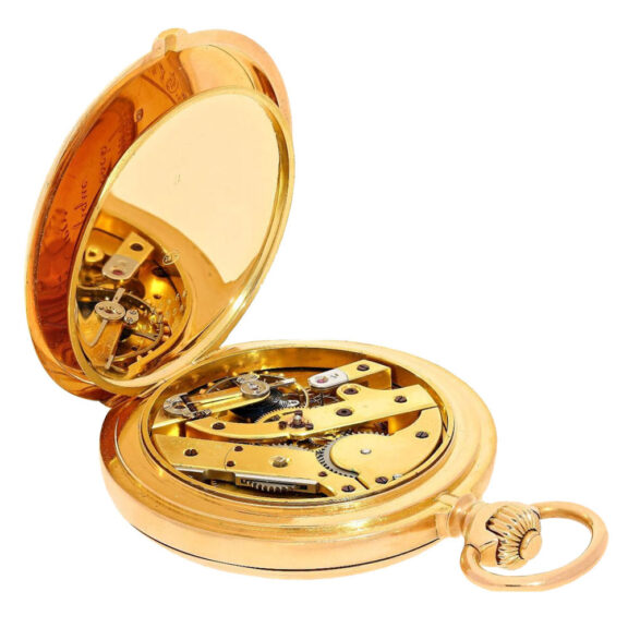 Swiss gold observatory chronometer pocket watch Circa 1895 Swiss gold observatory chronometer pocket watch Circa 1895