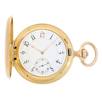 Swiss gold observatory chronometer pocket watch Circa 1895