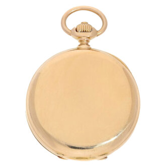 Swiss gold observatory chronometer pocket watch Circa 1895