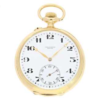 Swiss gold observatory chronometer lever watch Circa 1920