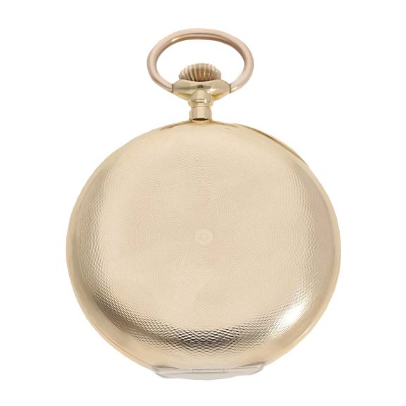 Exceptionally large Swiss gold hunting cased watch Circa 1900 Exceptionally large Swiss gold hunting cased watch Circa 1900