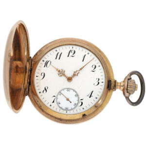 Swiss hunting cased Longines pocket chronometer Circa 1900