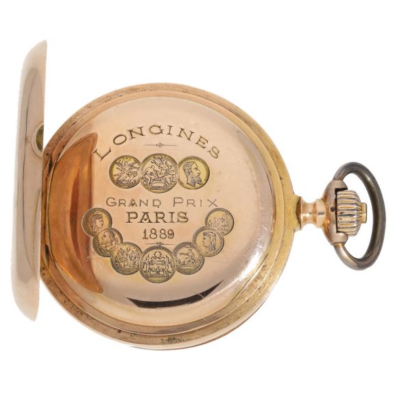 Swiss hunting cased Longines pocket chronometer Circa 1900 Swiss hunting cased Longines pocket chronometer Circa 1900