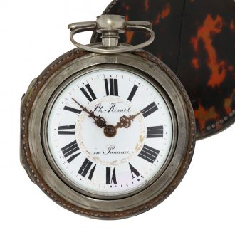 German verge pocket watch in a tortoiseshell case Circa 1790