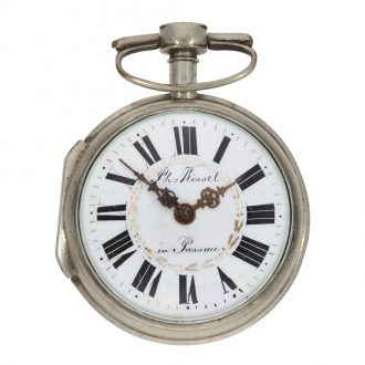 German verge pocket watch in a tortoiseshell case Circa 1790