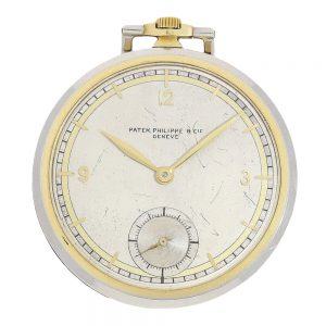 Extra flat Swiss bi coloured gold Art déco dress watch Circa 1925