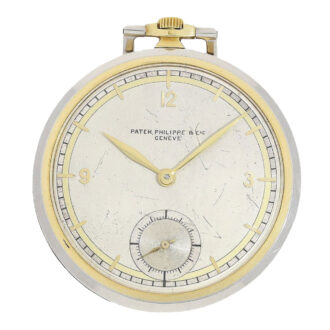 Extra flat Swiss bi coloured gold Art déco dress watch Circa 1925