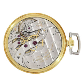 Extra flat Swiss bicolored gold Art déco dress watch Circa 1925