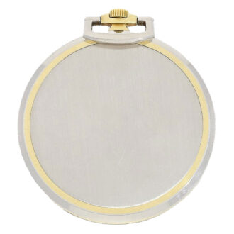 Extra flat Swiss bicolored gold Art déco dress watch Circa 1925
