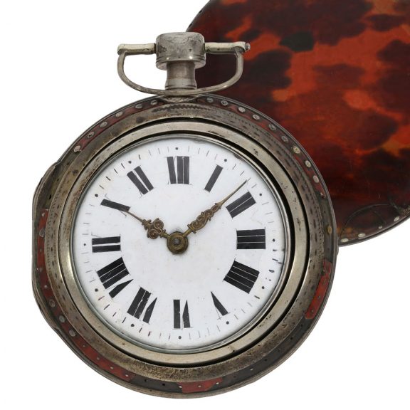 Austrian triple-cased watch in a tortoiseshell outer case Circa 1780