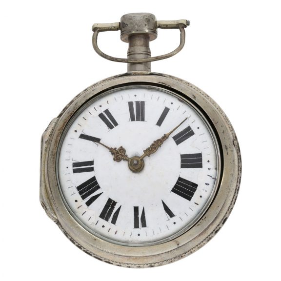 Austrian triple-cased watch in a tortoiseshell outer case Circa 1780 Austrian triple-cased watch in a tortoiseshell outer case Circa 1780
