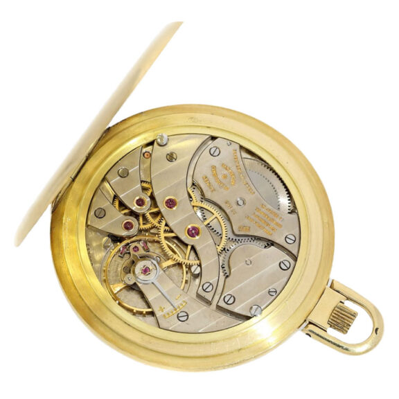 Swiss gold open faced lever dress watch Circa 1970 Swiss gold open faced lever dress watch Circa 1970