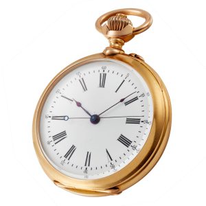 A Swiss lever in a gold monogram open face case Circa 1875