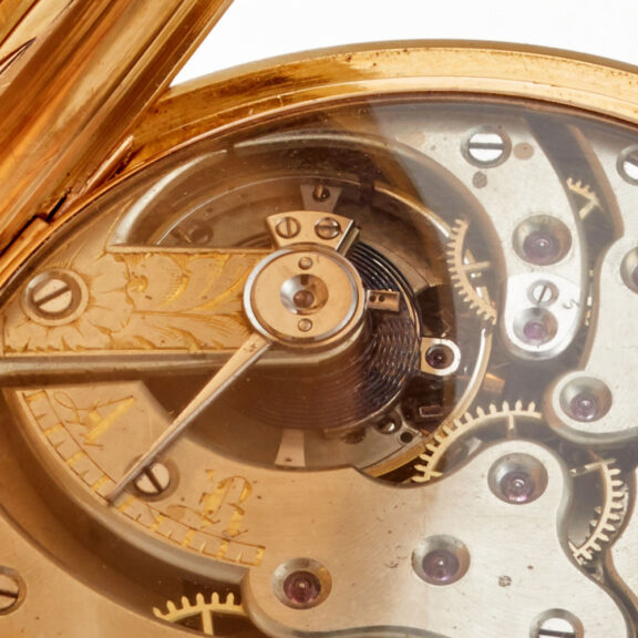 A Swiss lever in a gold monogram open face case Circa 1875 A Swiss lever in a gold monogram open face case Circa 1875