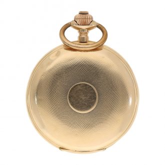 German gold hunting cased Glashütte pocket watch Circa 1900