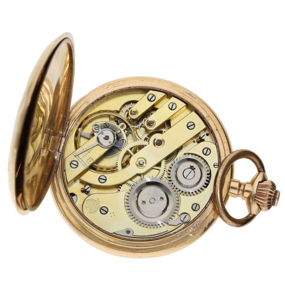 German gold hunting cased Glashütte pocket watch Circa 1900 German gold hunting cased Glashütte pocket watch Circa 1900