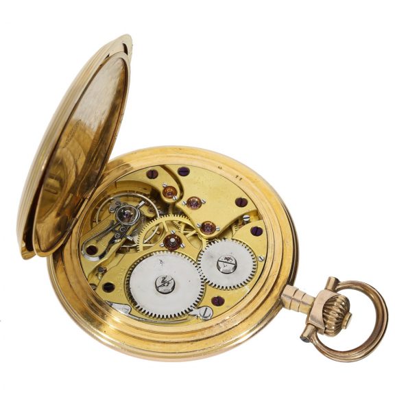 Large German hunting cased Glashütte pocket watch Circa 1900 Large German hunting cased Glashütte pocket watch Circa 1900