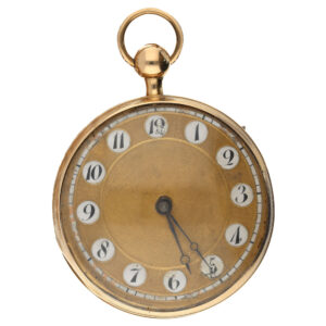 Swiss 18K gold quarter repeating verge pocket watch Circa 1820