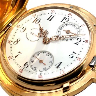 German gold minute repeating watch with date Circa 1889