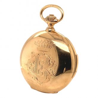 German gold minute repeating watch with date Circa 1889