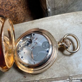 German gold minute repeating watch with date Circa 1889