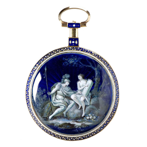 Outstanding quality French gold and enamel watch Circa 1781