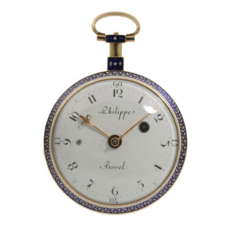 Outstanding quality French gold and enamel watch Circa 1781