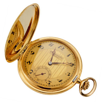 A Swiss lever in a gold monogram hunter case Circa 1940