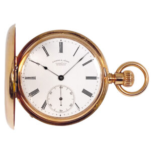 German Glashütte pocket watch made in quality 1A Circa 1887