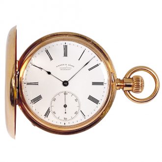 German Glashütte pocket watch made in quality 1A Circa 1887