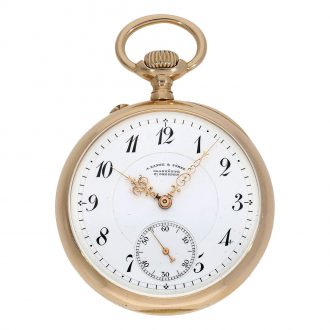 German gold Glashütte precision pocket watch Circa 1894