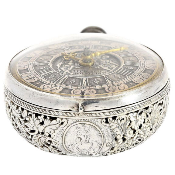 French silver pair cased verge pocket watch Circa 1715 French silver pair cased verge pocket watch Circa 1715