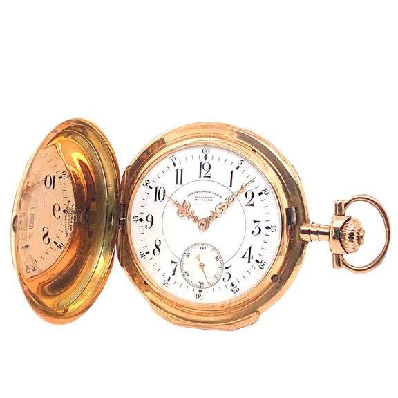German gold Glashütte hunting cased pocket watch Circa 1910 German gold Glashütte hunting cased pocket watch Circa 1910