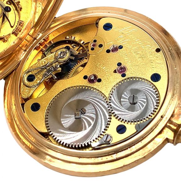 German 18K rose gold quality 1A Glashütte lever watch Circa 1882 German 18K rose gold quality 1A Glashütte lever watch Circa 1882